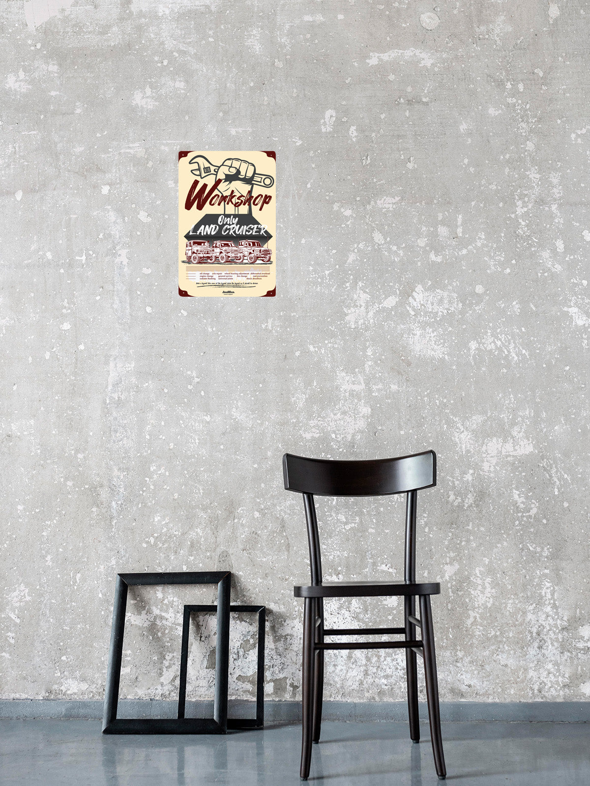 Metallschild - LAND CRUISER WORKSHOP