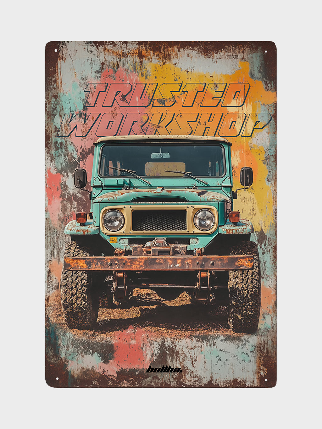 Metallschild - TRUSTED WORKSHOP