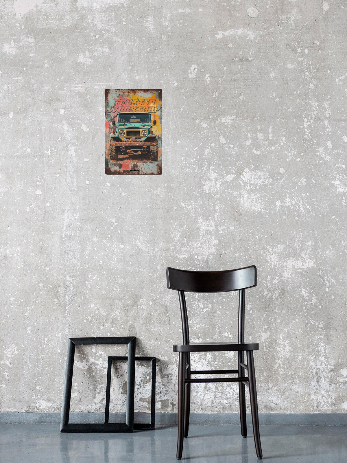 Metallschild - TRUSTED WORKSHOP